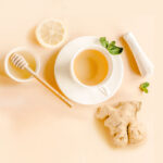 شاي ربيع الأخضر <br><b>بالزنجبيل والليمون</b>